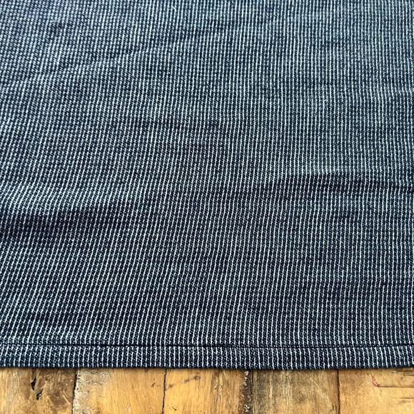 Project 62 Shower Curtain 68 x 64" 100% Cotton Blue and White Striped - Picture 3 of 10